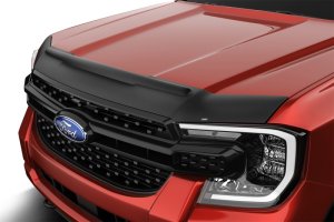 Ford Ranger Hood Deflector - Husky Liners - Aeroskin II - Matte Black - `19-`23